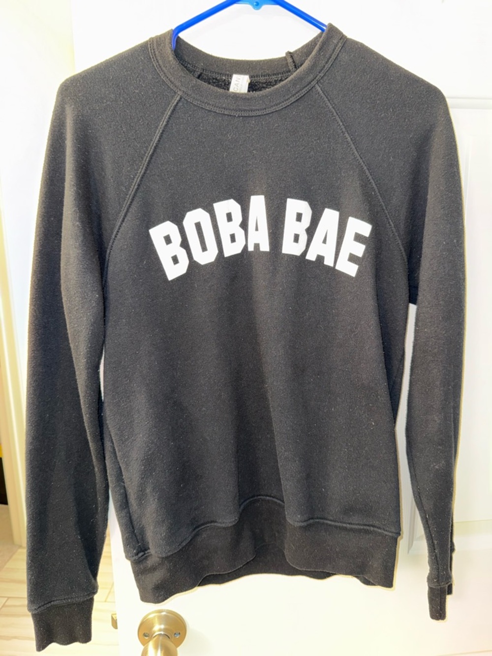 BOBA BAE Black Graphic Crewneck Sweatshirt